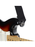 50BAL01 AUTO LOCK GUITAR STRAP (BLACK PADDED STRIPES), зображення 4