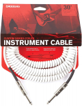 PW-CDG-30WH Coiled Instrument Cable - White (9m), зображення 1