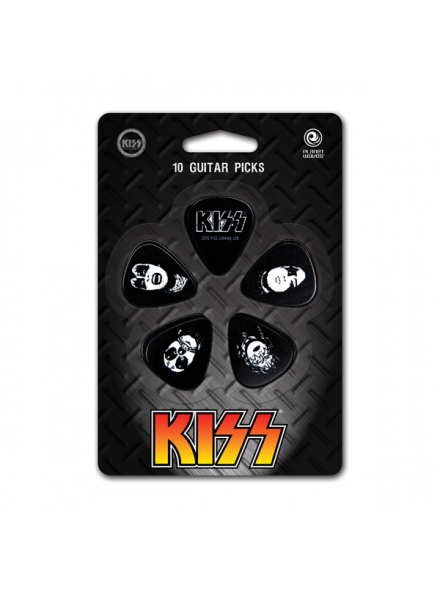 PW1CBK2-10K1 KISS GUITAR PICKS LIGHT, зображення 1