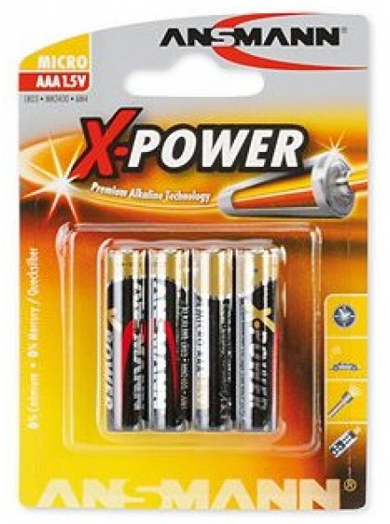 AAA 1.5V ALKALINE X-POWER YELLOW, зображення 1