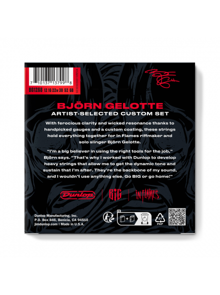 BIG1268 BJÖRN GELOTTE ARTIST-SELECTED CUSTOM GUITAR STRINGS 12-68, зображення 2