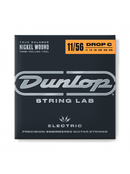 DEN1156DC NICKEL WOUND ELECTRIC GUITAR STRINGS 11-56 | DROP C, зображення 1