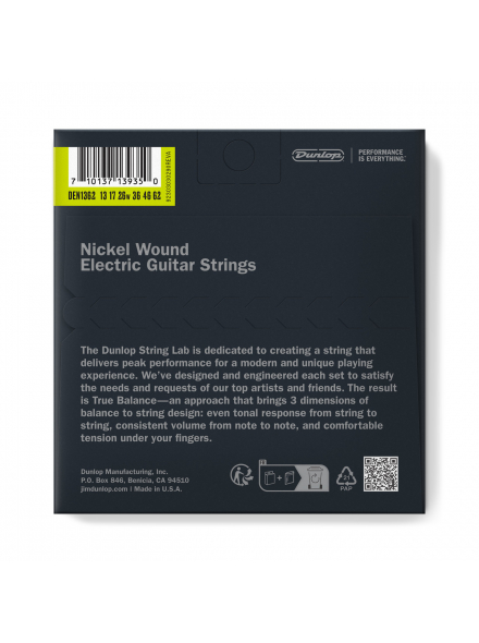 DEN1362 NICKEL WOUND ELECTRIC BARITONE GUITAR STRINGS (13-62), зображення 2