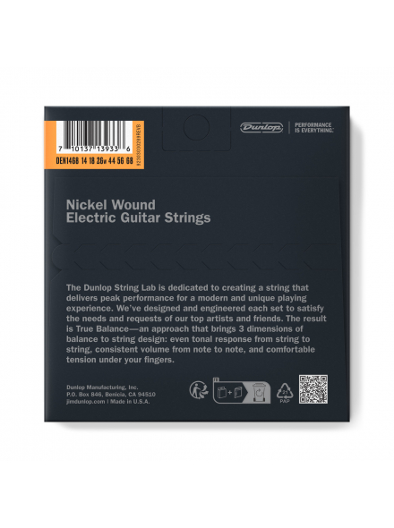 DEN1468 NICKEL WOUND ELECTRIC BARITONE GUITAR STRINGS (14-68), зображення 2