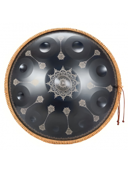 HP22I10N-Mandala Black - Handpan Drum 22", зображення 2