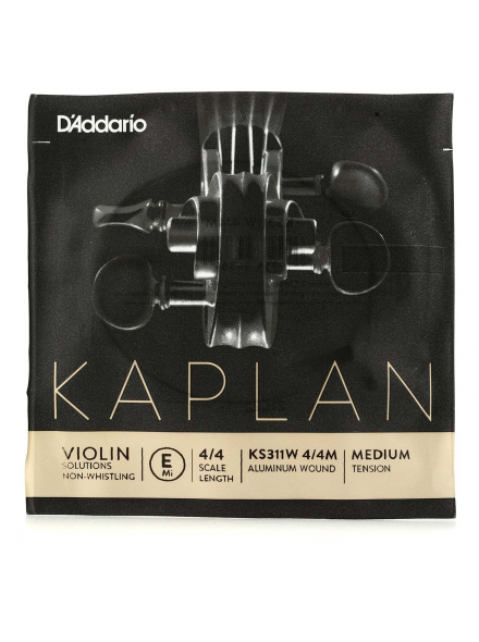 KAPLAN VIOLIN Non-Whistling Aluminum Wound E String 4/4 Scale Medium Tension, зображення 2