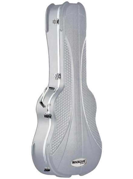RC ABS 10509S Premium Line - Acoustic Guitar ABS Case, curved - Silver, зображення 1