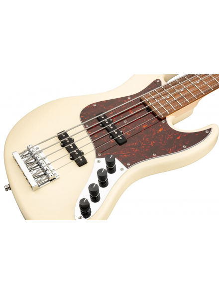 MetroLine 21-Fret Vintage J/J Bass, Alder, 5-String (Solid Olympic White High Polish), зображення 5