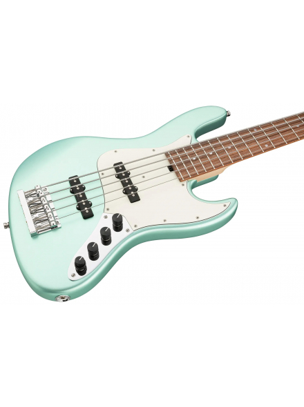 MetroLine 21-Fret Vintage J/J Bass, Alder, 5-String (Solid Sage Green Metallic Satin), зображення 2