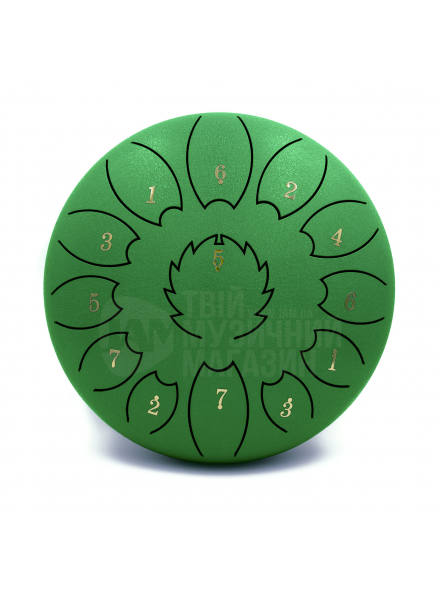 STD10I13N Green STEEL TONGUE DRUM, зображення 1