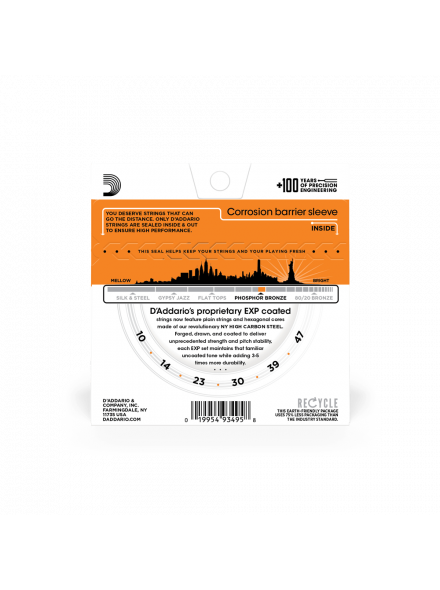 EXP15 EXP COATED PHOSPHOR BRONZE EXTRA LIGHT (10-47), зображення 3