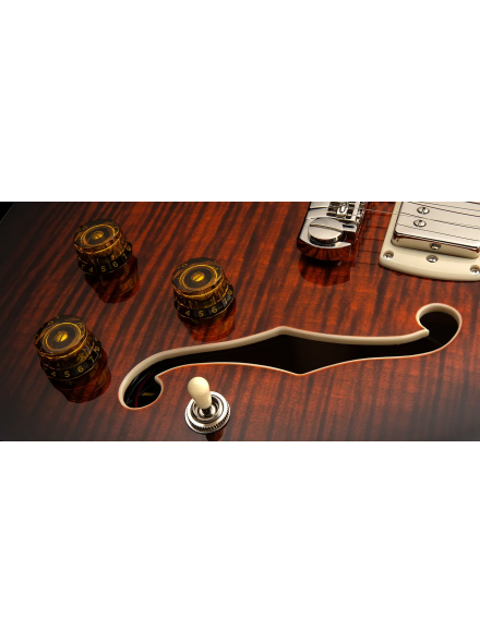 PRS SE Hollowbody II Piezo (Orange Tiger Smokeburst), зображення 7