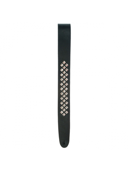 PW25LGS01 Metal Collection Leather Guitar Strap, Diamond Stud, зображення 3