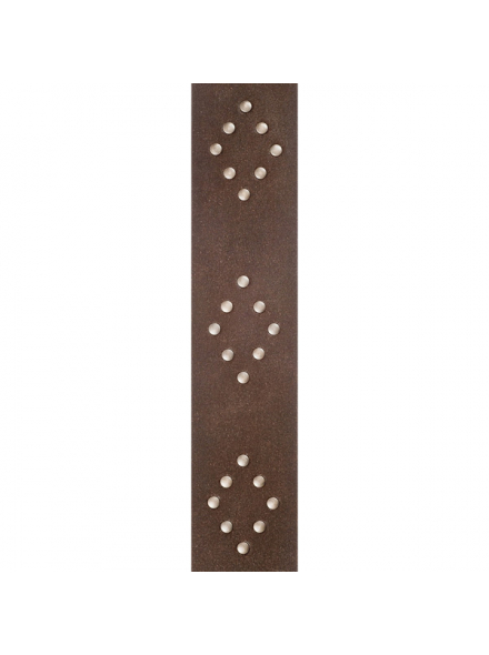 PW25VNRD01DX Blasted Leather Guitar Strap, Brown with Brass Rivets, зображення 2