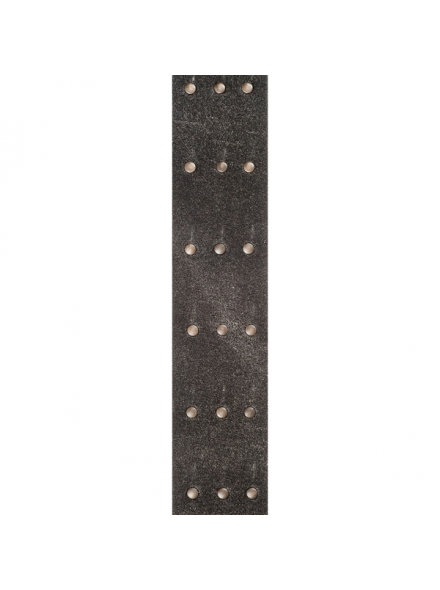 PW25VNRR00DX Blasted Leather Guitar Strap, Black with Brass Rivets, зображення 2