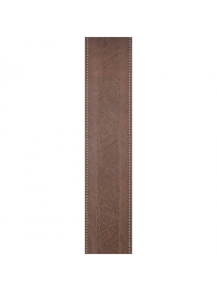 PW25WSTE01 Western Eagle Embossed Leather Guitar Strap, Brown, зображення 2