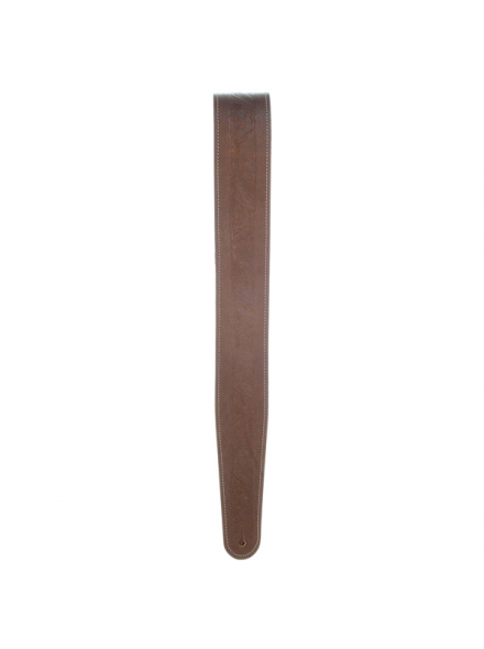 PW25WSTE01 Western Eagle Embossed Leather Guitar Strap, Brown, зображення 3