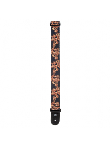 PW50LT01 Lethal Threat Guitar Strap, Flaming Skulls, зображення 3