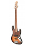 MetroLine 21-Fret Vintage J/J Bass, Alder, 5-String ('59 Burst Transparent High Polish), зображення 8