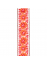 50PCLV00 PEACE & LOVE WOVEN GUITAR STRAP - Pink and White, зображення 2