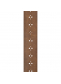 PW25PRF02 Vented Leather Guitar Strap, Brown Diamonds, зображення 2
