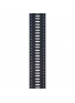 PW25PRF06 Vented Leather Guitar Strap, Black Studs, зображення 2