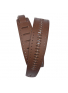 PW25PRF07 Vented Leather Guitar Strap, Brown Studs, зображення 1 | JAM PW25PRF07 Vented Leather Guitar Strap, Brown Studs, зображення 1