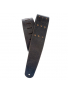 PW25VNRR00DX Blasted Leather Guitar Strap, Black with Brass Rivets, зображення 1