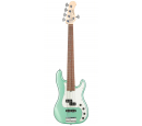 MetroLine 21-Fret Hybrid P/J Bass, Alder, 5-String (Solid Sage Green Metallic Satin), зображення 1