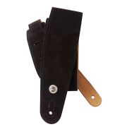 D'Addario 25SS00-DX Suede Guitar Strap (Black), зображення 1