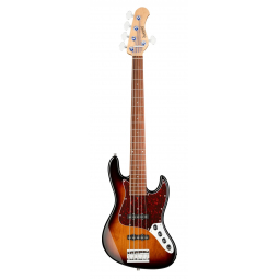 MetroLine 21-Fret Vintage J/J Bass, Alder, 5-String ('59 Burst Transparent High Polish), зображення 1