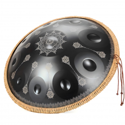 HP22I10N-Mandala Black - Handpan Drum 22", зображення 1