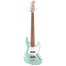 MetroLine 21-Fret Vintage J/J Bass, Alder, 5-String (Solid Sage Green Metallic Satin), зображення 1