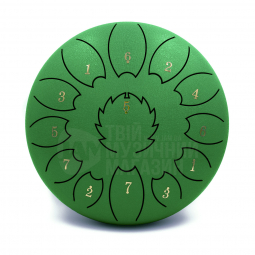 STD10I13N Green STEEL TONGUE DRUM, зображення 1