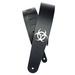 25LBIO ICON LEATHER GUITAR STRAP, BIOHAZARD, зображення 1 | JAM 25LBIO ICON LEATHER GUITAR STRAP, BIOHAZARD, зображення 1