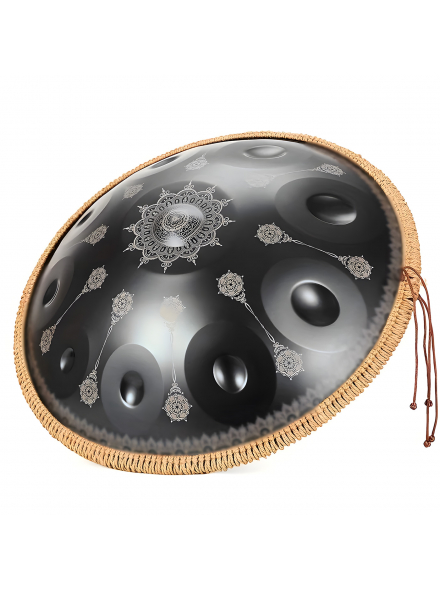 HP22I10N-Mandala Black - Handpan Drum 22", зображення 1